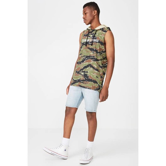 Cotton On Men Hustle Muscle hoodie tshirt size small - Picture 3 of 5